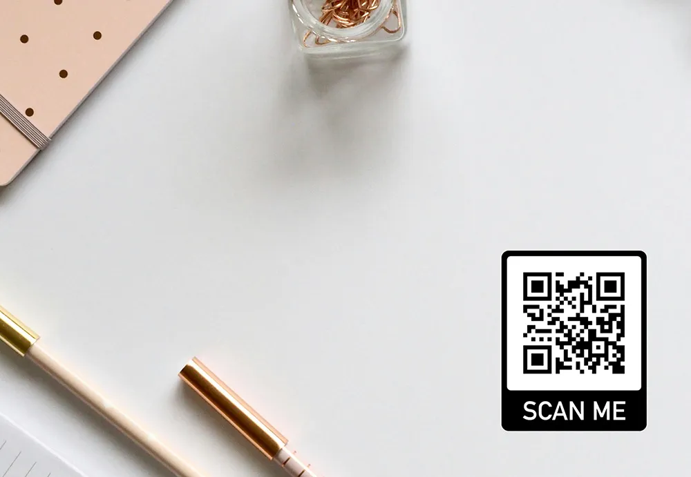 Person listening to audio of a piece of artwork.